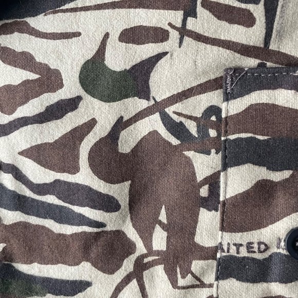 Rattlers Brand Ducks Unlimited Camo Button Down Shirt Outdoor Men's L NWT - Picture 6 of 9